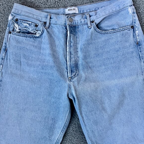 AGOLDE 90's Straight-Leg Jeans -Women's Size 34 -Organic Cotton - Loose Fit -EUC - Picture 2 of 12